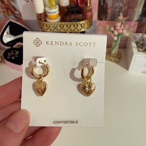 Kendra Scott x Loveshackfancy Gold Heart Earrings